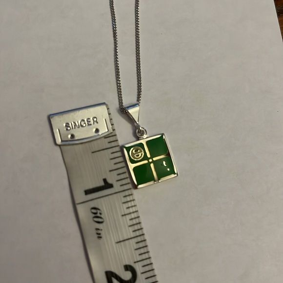 Sterling Silver Vintage Edina Logo Charm / Pendant - Kinney - Picture 7 of 7